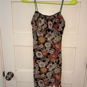 Forever 21 Black and Red Floral Mini Dress